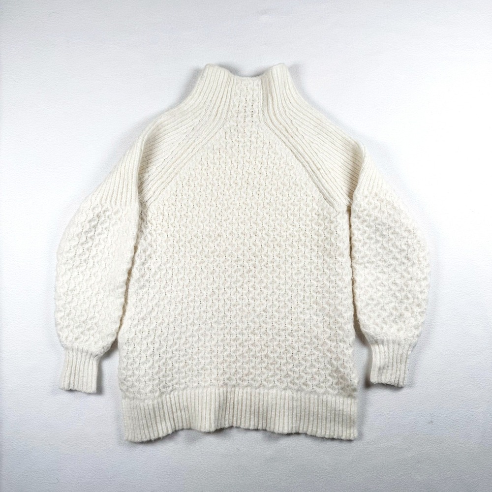 Anthropologie Bia‎ Mock Neck Tunic Sweater Cream Size XS - Picture 3 of 10